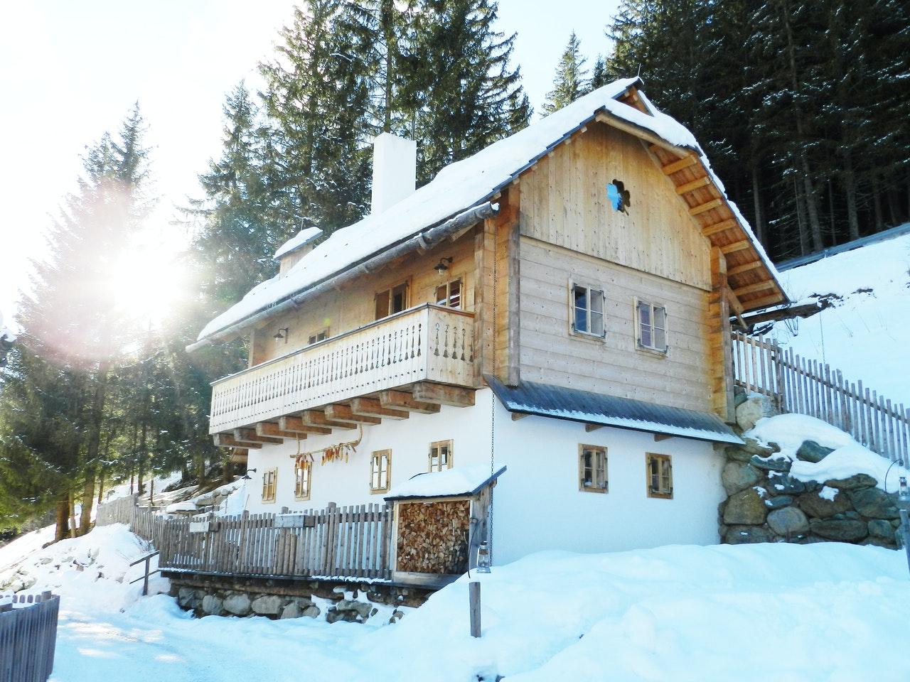 Ferienhütte in den Bergen